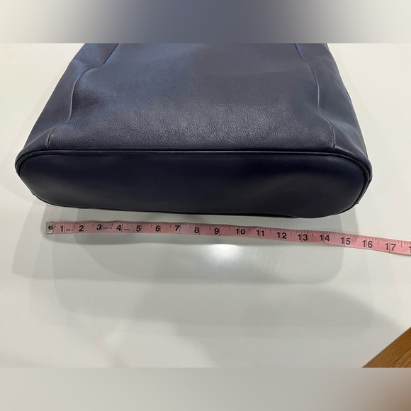 GUCCI- Guccissima Bamboo Navy Blue Shoulder Bag - Picture 9 of 10